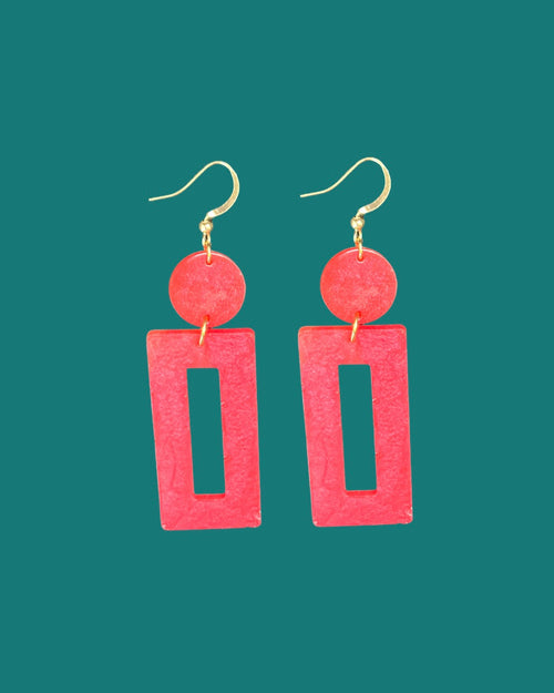Audrey Red - Earrings