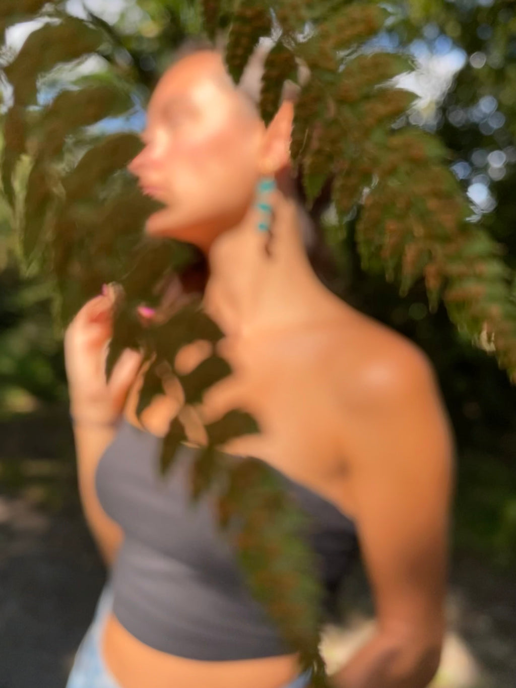 Green Letting Go - Earrings