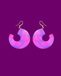 Quédate luna Pink&Purple - Earrings