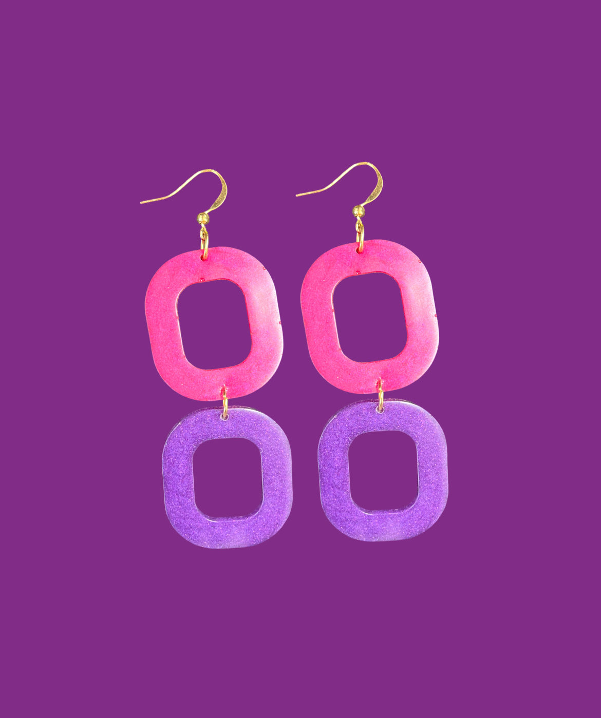 Let The Music Rock Me pink&purple - Earrings