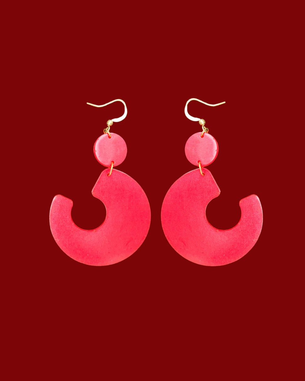 Quédate Luna Red - Earrings
