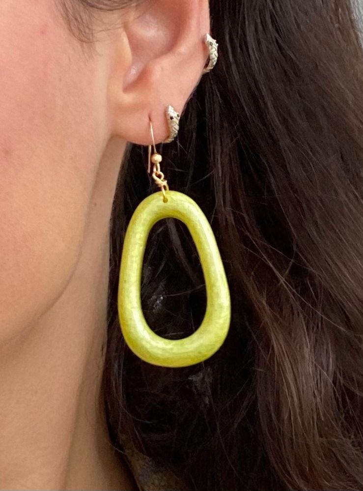 Mogan Lime - Earrings