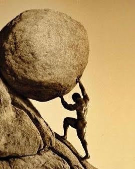 Sisyphus Stone Silver - Earrings