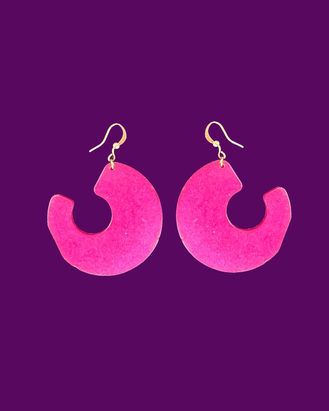 Quédate Luna Pink - Earrings