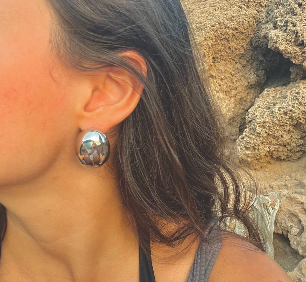 Sisyphus Stone Silver - Earrings
