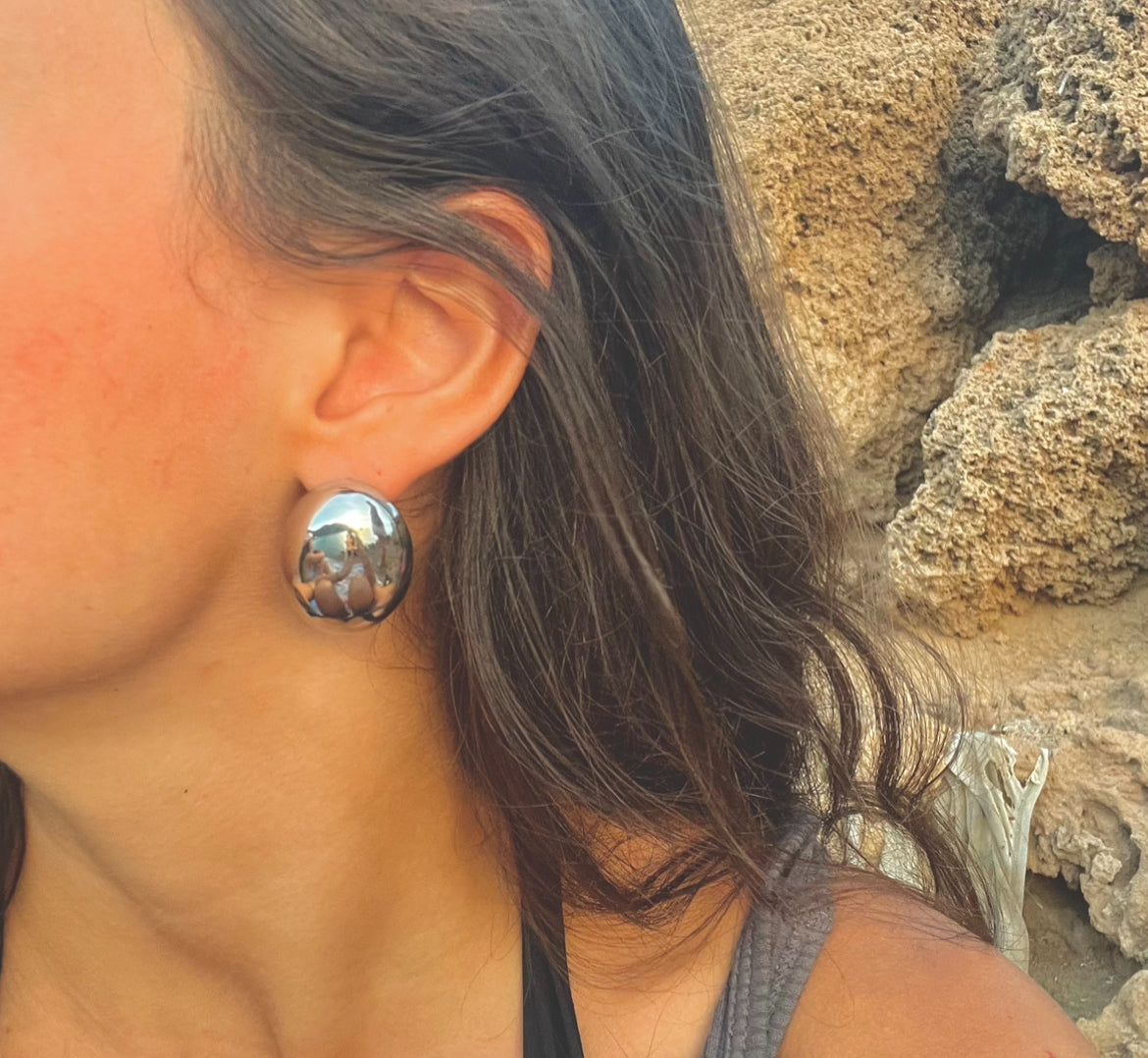 Sisyphus Stone Silver - Earrings