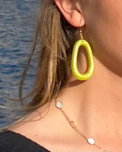 Mogan Lime - Earrings