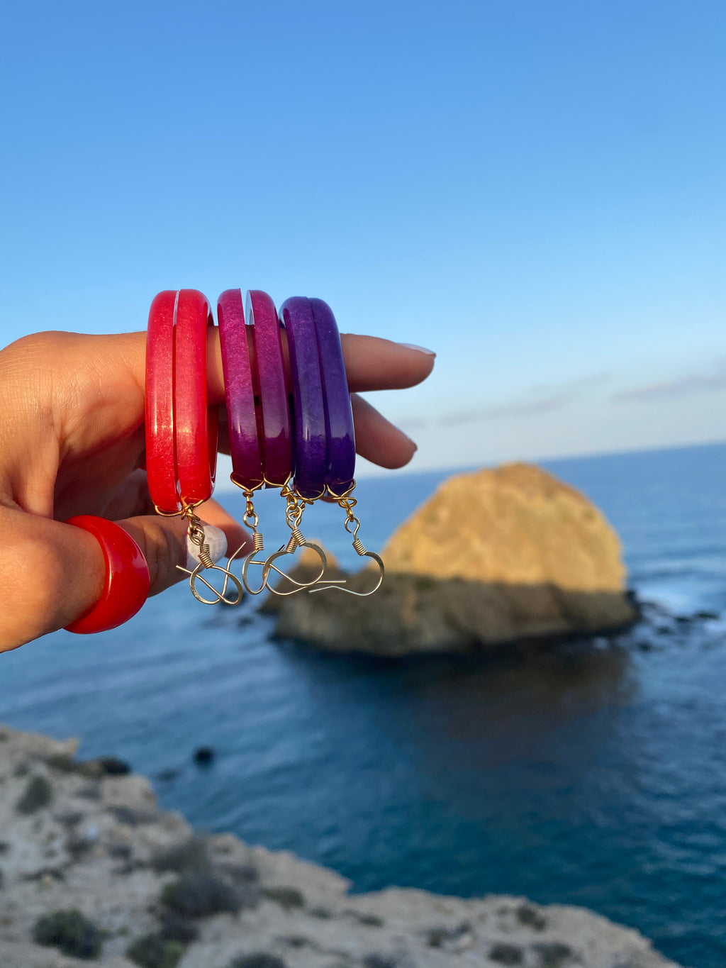Mogan Red - Earrings